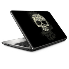Laptop Skin Wrap Universal for 13 inch - Flower Skull, Floral Skeleton