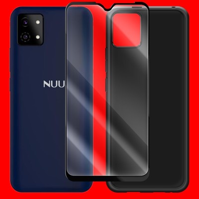 High-Sensitivity Screen Protector+Protective Case for NUU Mobile A9L S6303L USA