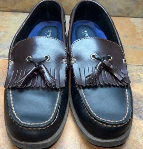 Sperry Top Siders Men’s Leather Slip On Tassel Loafers Size 11M EUC - Picture 2 of 11