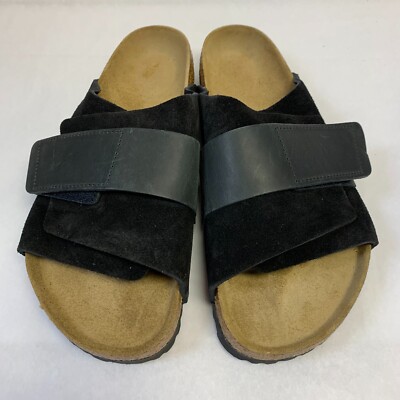 Birkenstock New w/o Box Kyoto Black Waxy/Suede Leather Narrow Width Select Size