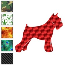 Schnauzer Dog, Vinyl Decal Sticker, 40 Patterns  3 Sizes, 6545
