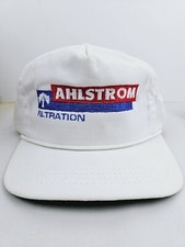 Vintage USA MADE Ahlstrom Filters Duckster Trucker Hat Strapback Dad Cap