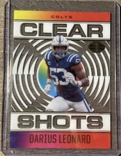 2021 Panini Illusions Clear Shots DARIUS LEONARD Indianapolis Colts #CS-5