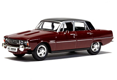 CORGI VANGUARDS 1/43 1977 ROVER 3500S P6B V8 IN RICHELIEU RED/BLACK ROOF VA06521