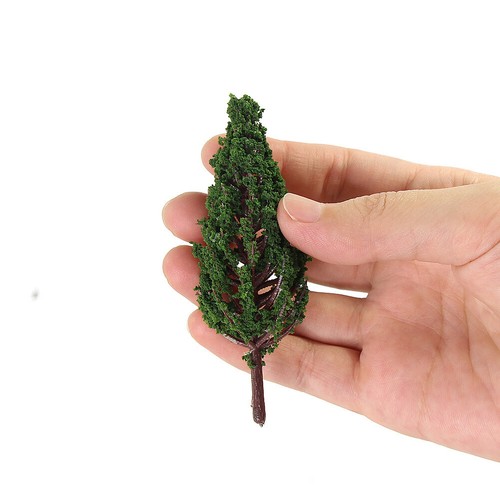 30pcs Model Pine Trees Green 1:87 For HO OO Scale Railway Layout 8cm S8532 - Picture 2 of 5