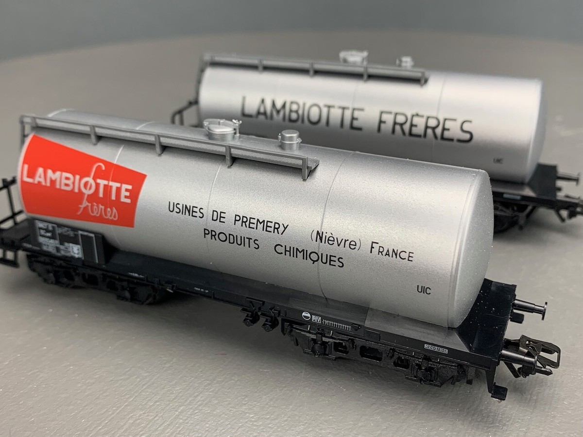 HO Märklin 46532 Lambiotte Type Scywf Petroleum Oil Tank Car Set