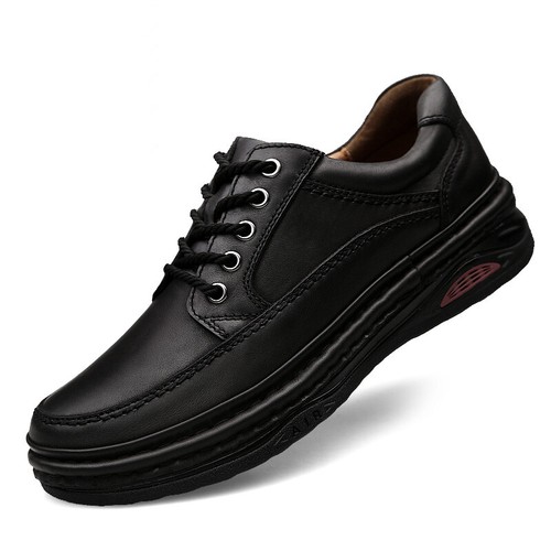 Casual Outdoor Shoes Men's Lace Up Round Toe Platform Hiking Leisure Shoes New - Picture 4 of 15