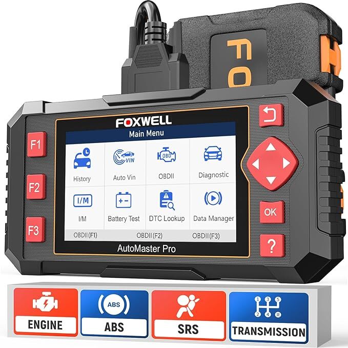 FOXWELL Car Scanner NT604 Elite OBD2 Scanner ABS SRS Transmission