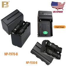 US FB NP-F550 F970 Godox Aputure LED Fill Light Monitor Li-ion Battery Charger