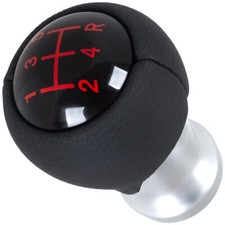 Schaltknauf Knauf Schwarz Rot für Kia Picanto II ab 2011-2017 5-Gang