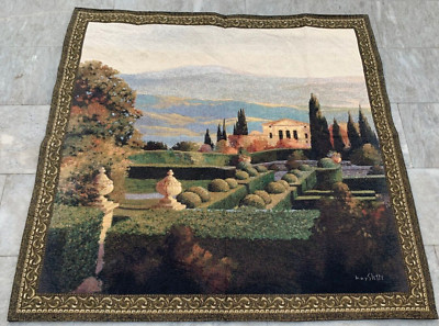 Vintage French Tapestry Garden View Tapestry Home Decor Tapestry 4x4 ft