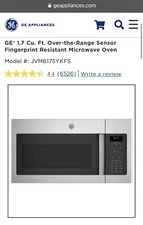 Brand New GE JVM6175YKFS 30" Stainless Steel Over-The-Range Microwave