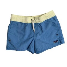 Patagonia Kids Costa Rica 3" Baggies Shorts Unlined Lago Blue Size XL(14) NEW
