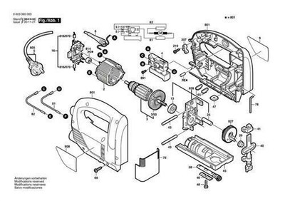 Bosch PST 650 sierra clave Bosch original lista piezas de repuesto parte 2  | eBay