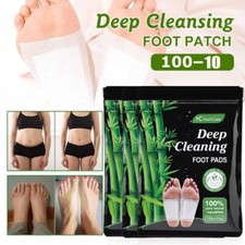 200-10Pcs Foot Detox Patches Pads Toxins Deep Cleansing Herbal Organic Slimming