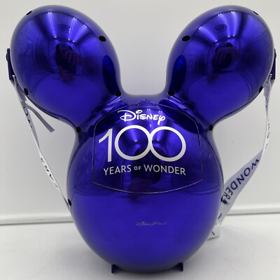Disney 100 Years of Wonder Metallic Purple Mickey Balloon Popcorn
