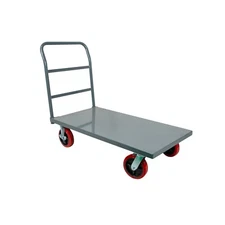 60x 30" Platform Truck Push Dolly Rolling Flatbed Cart W/ 4 Swivel Wheels 3000lb