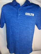Indianapolis Colts NFL Polo Team Apparel, Blue with Logo, Small NEW with TAG