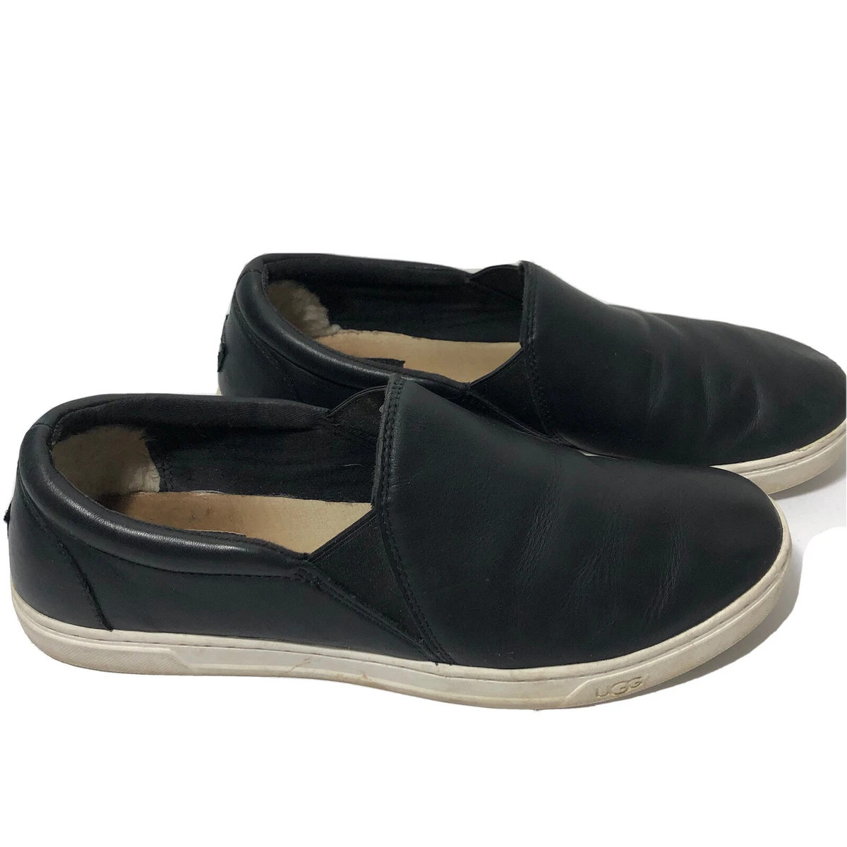 Ugg leather slip ons clearance