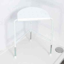 NRS HEALTHCARE NUVO CORNER SHOWER STOOL N05370 HEIGHT ADJUSTABLE Free Ship UK