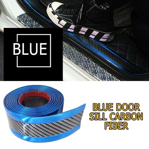 1M*5cm Car Accessories Carbon Fiber Car Door Sill Scuff Plate Sticker Protector - Picture 5 of 12