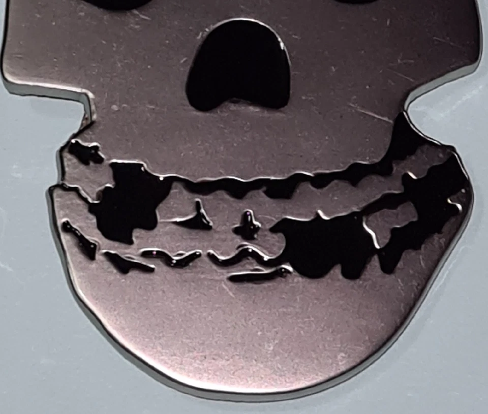 MISFITS FIEND MEN'S SILVER SKULL BELT BUCKLE - image 3 of 4