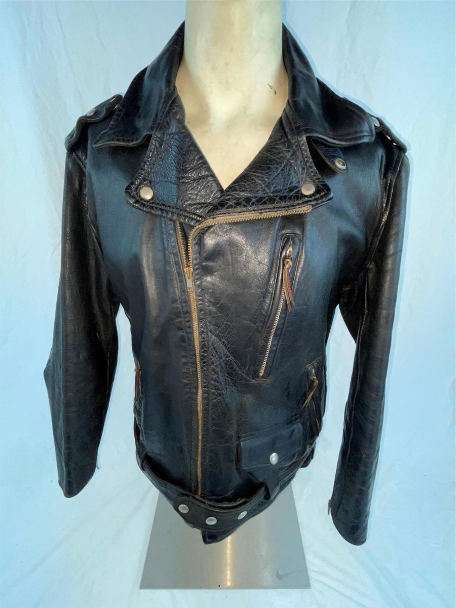 VTG 50S MENS M WOLF GUIDEMASTER CHIN STRAP HORSEHIDE LEATHER