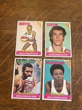 1975 TOPPS ABA Basketball All Star Lot 4 Different
