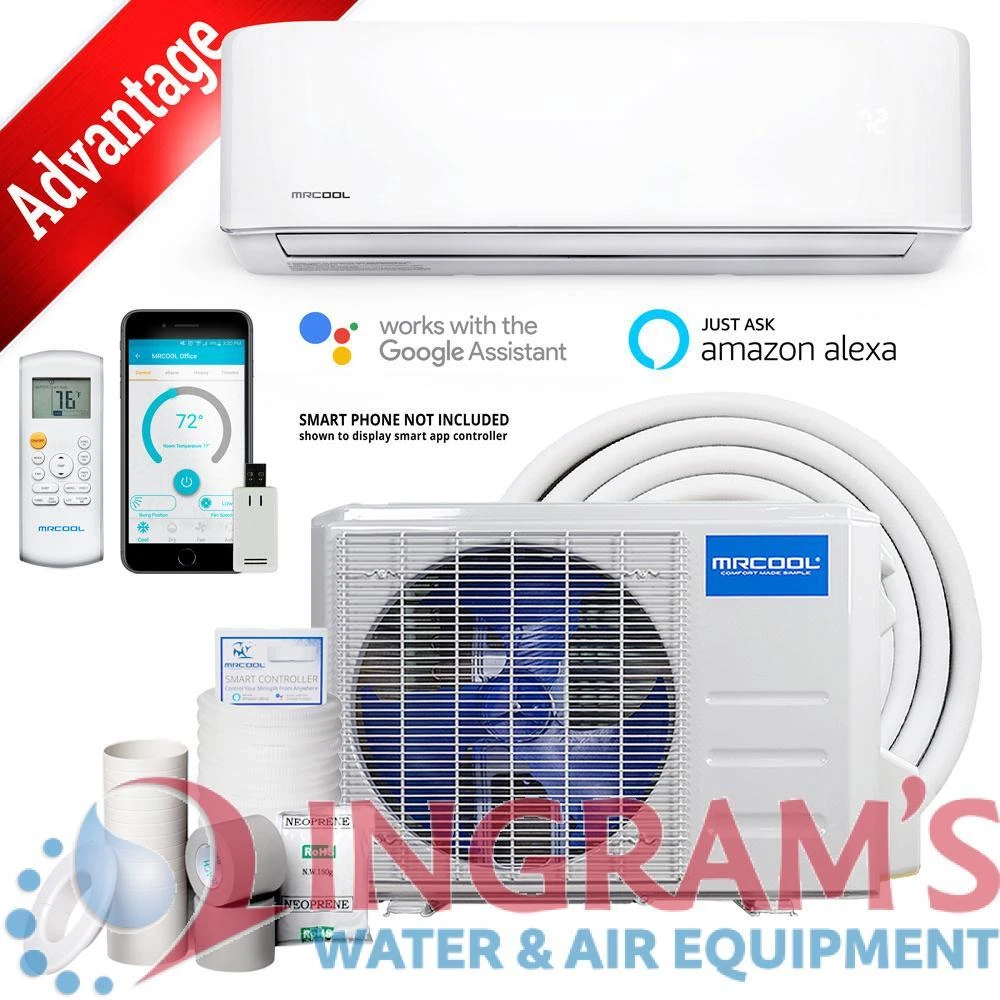 12k BTU 19 SEER MrCool Advantage Ductless Heat Pump Split System 3rd  Generation | eBay