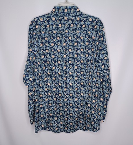 Bar III Long Sleeve Floral Print Shirt Men's Size Large Slim Fit Stretch NWT - Picture 2 of 11