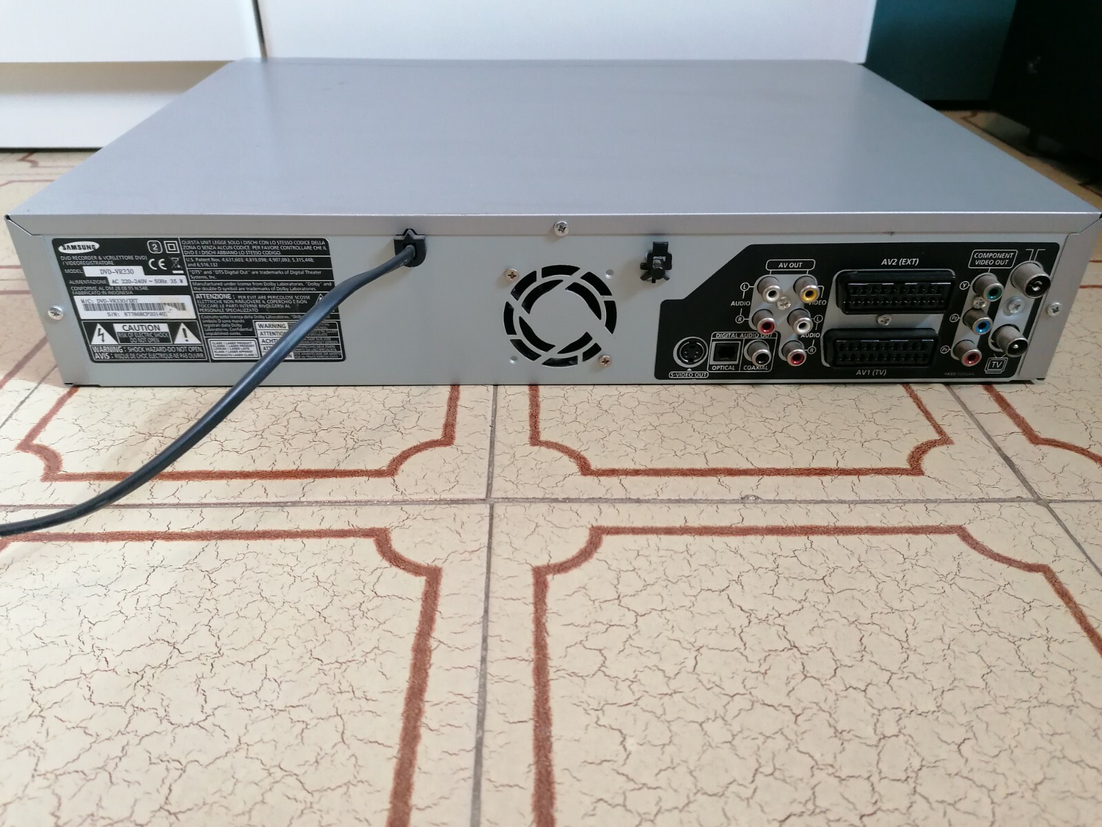 SAMSUNG DVD RECORDER & VCR DVD VR 330 DOLBY DIGITAL 6 HEAD HIFI