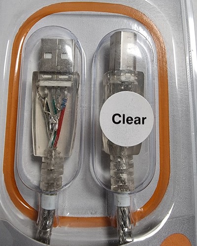 BELKIN USB LED LIGHTED CABLE Type A Male To Type B Male 1.8m Printer Cable - 第 3/4 張圖片