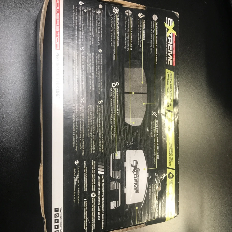 Pastillas de freno Power Stop Z26 Extreme Street Performance para Toyota Celica 00-05 Foto 3 de 4