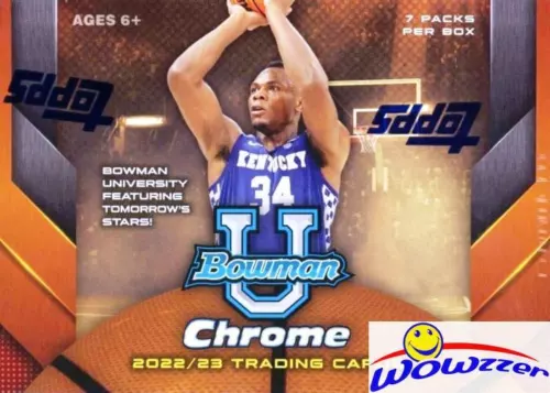 2022/23 Bowman University Chrome Basketball Blaster Box! Wemby/Caitlin RC YR