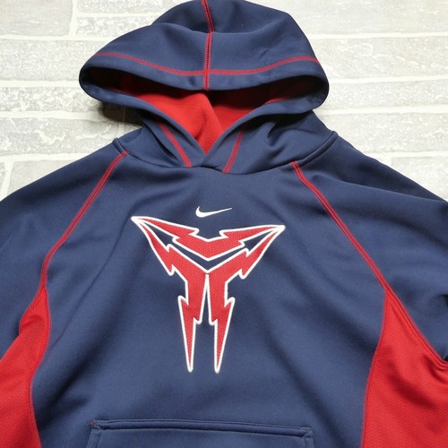 VINTAGE Nike Kobe Bryant Hoodie Youth M Blue Red Fleece Hooded Sweatshirt - Picture 2 of 9