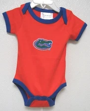 NCAA Florida Gators Logo Orange Lap Shoulder 1 Piece New Born 2 Feet Ahead #131