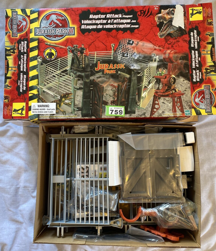 Hasbro Jurassic Park 3 Raptor Attack Toy Playset Vintage Rare Boxed AE759 - Picture 2 of 20