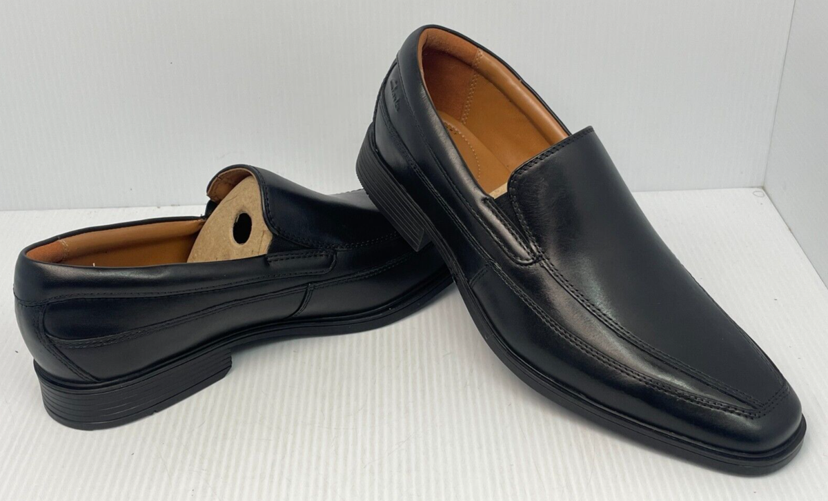 Clarks Tilden Black Loafer Sz 10 Slip-On Dress Shoes Leather Clarks Tilden Free Men main image 2