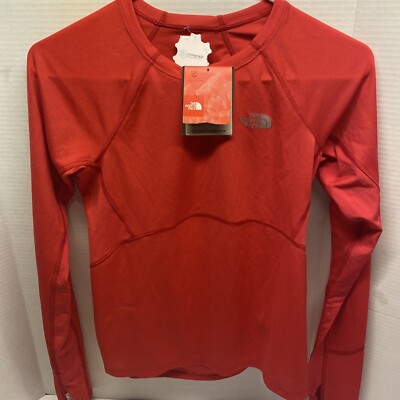 The North Face Womens  Shirt XS Pink Outdoor Base Layer Flight Series New
