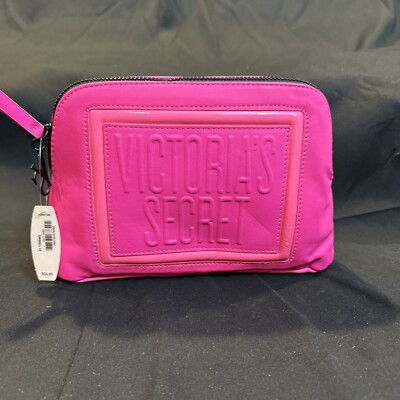 Victoria Secret Cosmetic Bag Clutch Hot Pink
