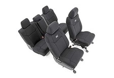 Neoprene Seat Covers for Toyota Tundra Crew Cab 2014-2021 - Waterproof  UV