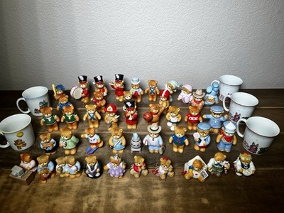 Lot of 41 Lucy and Me 1980s Enesco Bears Some Early Rigglets & 5 Mugs From 1979