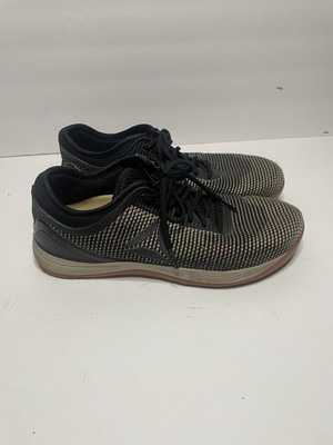 Reebok Mens Crossfit Nano 8 8.0 Flexweave Black Gold Tan 9.5