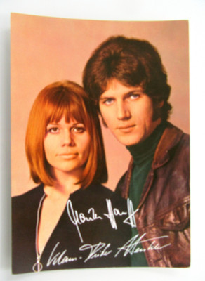 MONIKA HAUFF & KLAUS-DIETER HENKLER Notenkarussell signierte DDR Fotokarte 1970
