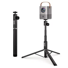 KraftGeek Portable Projector Stand, 32" Tripod, Outdoor Movie, 360° Rotation