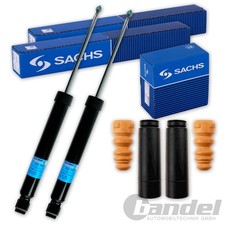 2x SACHS STOßDÄMPFER + PROTECTION KIT HINTEN für VW GOLF 5 6 PLUS SCIROCCO LEON
