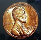 1953-D BU **Error "Broadstrike" Lincoln Wheat Cent #2 - Free Shipping!