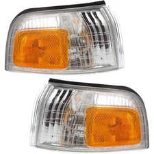 Parking Turn Signal Corner Light Set For 1990-1991 Honda Accord Left and Right