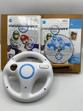 Mario Kart Wii Nintendo Wii 2008 Bundle w/ Steering Wheels OEM - Tested / Works