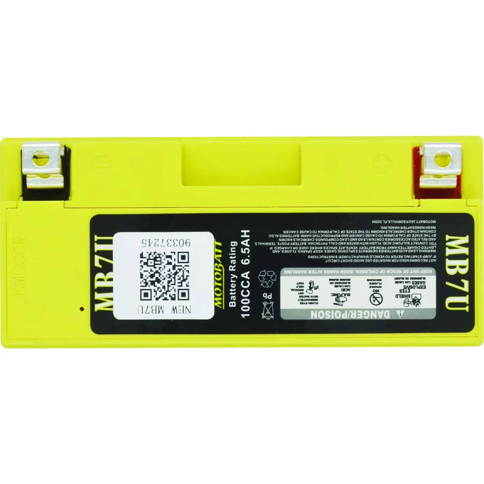 Motobatt Battery For Kawasaki KLX400R KLX400SR 400cc 2003 Foto 3 de 4